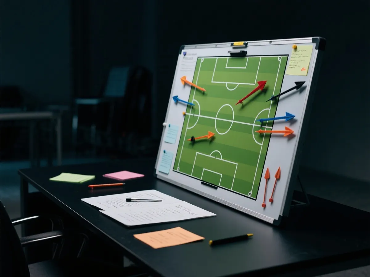 淘汰賽戰術分析示意圖