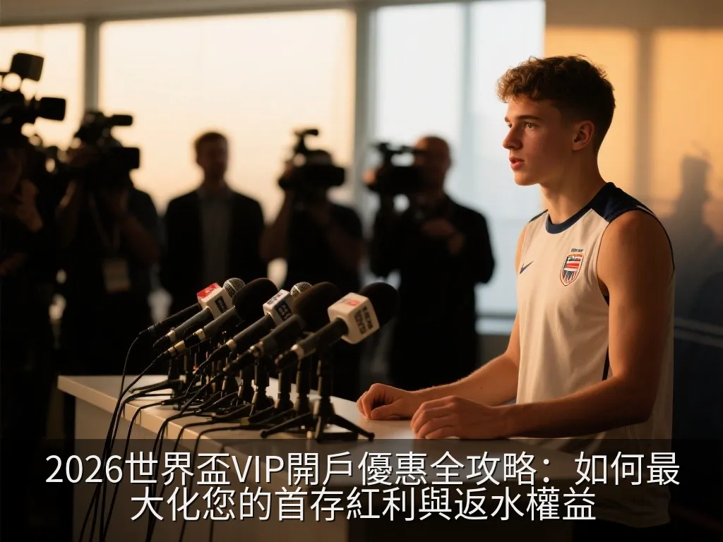 2026世界盃VIP開戶優惠全攻略：如何最大化您的首存紅利與返水權益
